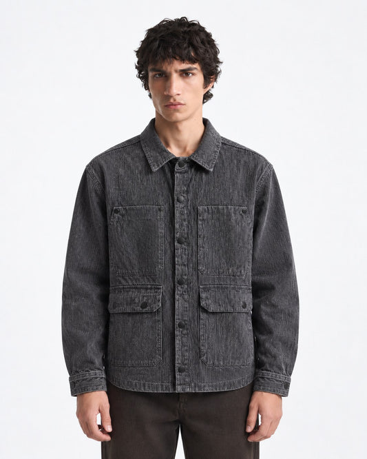 KH Society Autumn Corduroy Overshirt — Black